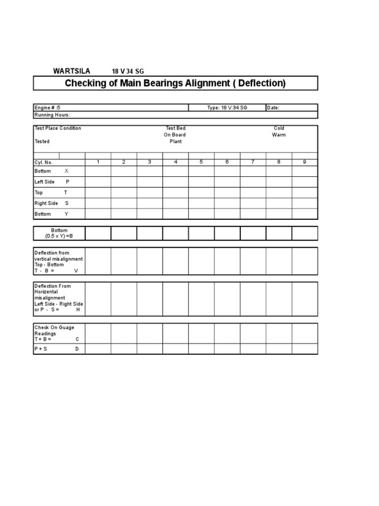 Crank Deflection Form PDF