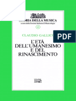 Storia della musica vol. 4. Claudio Gallic - L'eta dell'Umanesimo e del Rinascimento [N.pdf