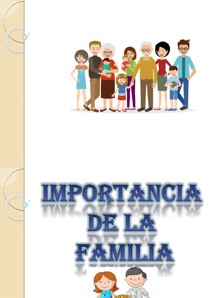 La importancia de la familia en la sociedad | PDF | Salud y bienestar