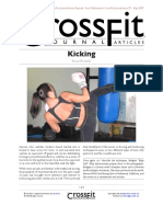 Kicking: Crossfit Journal Article Reprint. First Published in Crossfit Journal Issue 57 - May 2007