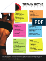 Tiffany Rothe Free Workout Schedule PDF