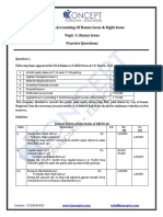 Chapter: Accounting of Bonus Issue & Right Issue Topic 1: Bonus Issue Practice Questions