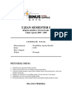 Naskah Soal Agama Katolik Kelas 6 Semester 15 Word - 59d3538c1723dd25b50f88bb PDF