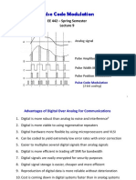 Pulse Code Modulation: EE 442 - Spring Semester