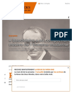 "Baudelaire A Su Comprendre La Misère de L'homme Moderne" - Revue Des Deux Mondes