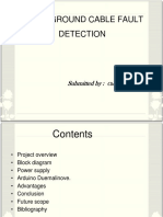 Underground Cable Fault Detection