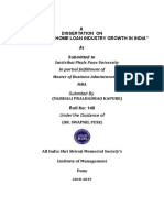A Dissertation On "A Study of Home Loan Industry Growth in India"