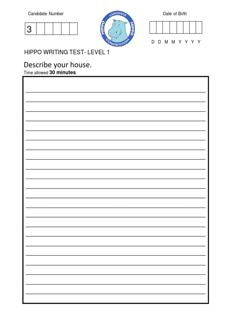 House Description Writing Test | PDF | Career & Growth | Language Arts ...