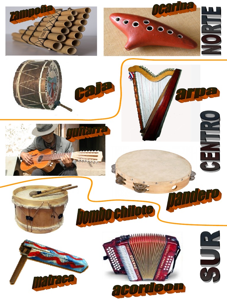 Recortes Instrumentos Musicales Zona Norte Sur Centro de Chile