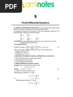 Partial Differential Equations Z Q Y Z R X Pdf Partial Differential Equation Equations