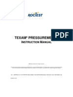 Texam Pressuremeter: Nstruction Anual