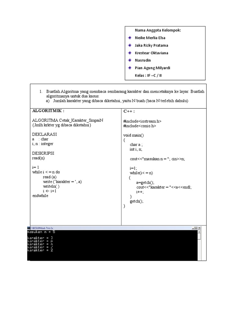 Algoritma dan Pemrograman C++ | PDF