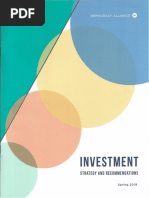 Democracy Alliance Spring 2019 Investment Strategy and Recommendations