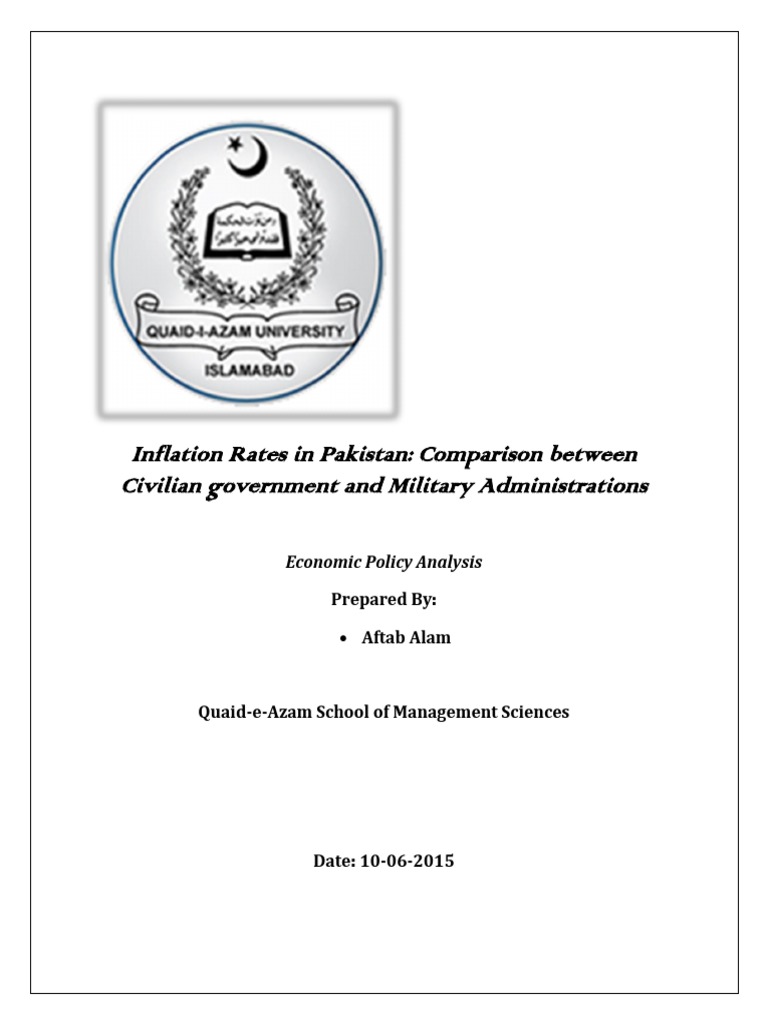 Inflation Rates in Pakistan Comparison Between Civilian Government and Military Administrations