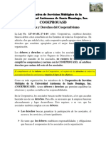 3 DEBERES Y DERECHOS DEL COOPERATIVISMO Coop Familia Muñoz y Rodriguez Brochour