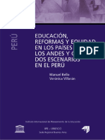 Educación, Reformas y Equidad en Los Países de Los Andes y Cono Sur Dos Escenarios en El Perú PDF
