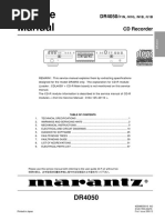 Marantz DR 4050-Service Manual PDF