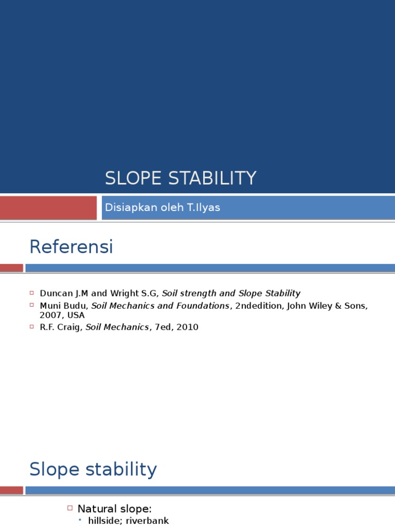 Slope Stability Analysis Techniques | PDF | Levee | Soil Mechanics