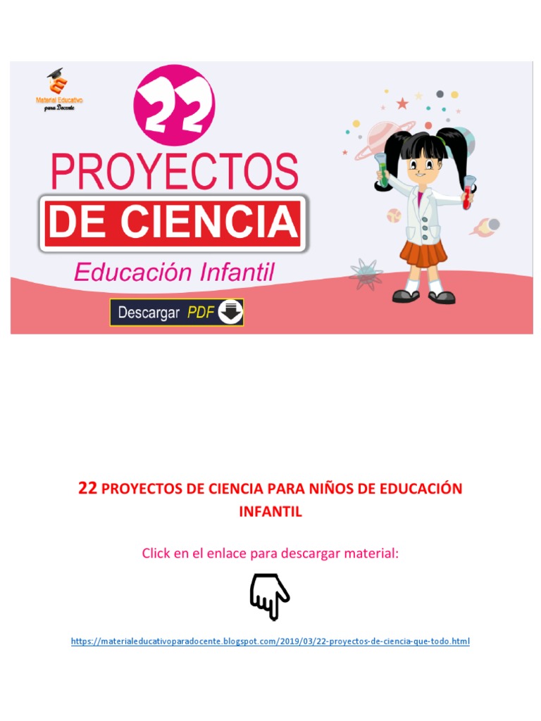 22 Proyectos de Ciencia Para Niños de Educación Infantil