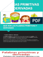 Plabras Primitivas y Derivadas