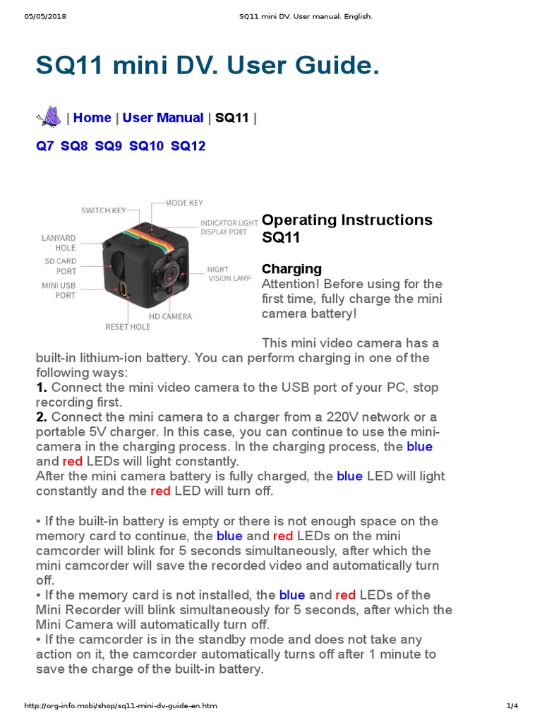Saving Tentative name beautiful SQ11 Manual Ord-Info | PDF | Camera | Film And Video Technology