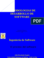 Metodologias de Desarrollo de Software: Desarrollo de Sistemas de Información Contable - Sis 425 .-USB 1