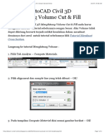 AutoCAD Civil 3D Cut & Fill Volume