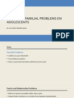 Effects of Familial Problems On Adolescents