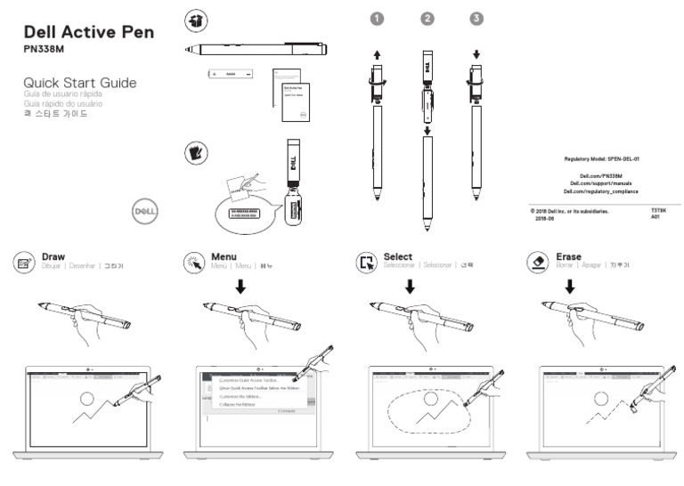 Dell Active Pen Pn338m Setup Guide En Us