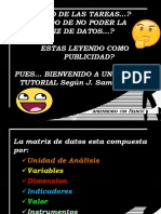 Tutorial Matriz de Datos