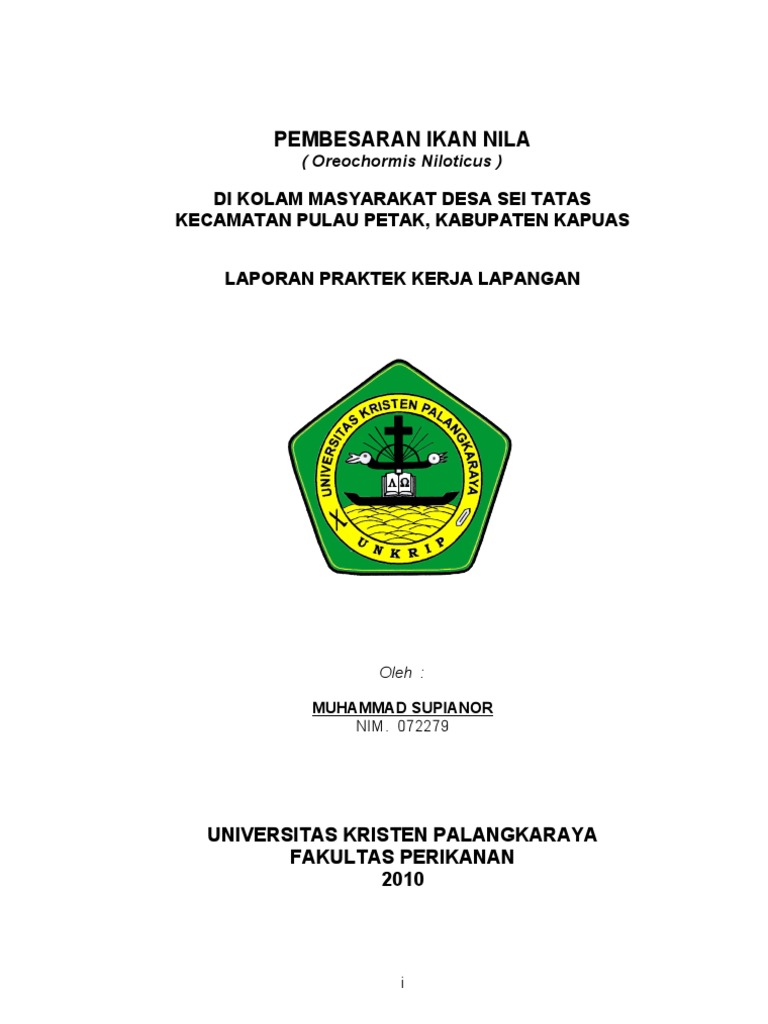 MAKALAH Pembesaran Ikan Nila