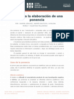 Guía para La Elaboración de Una Ponencia