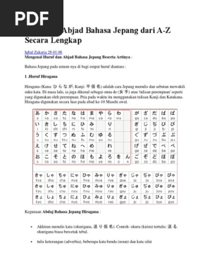 67+ Gambar Huruf A-z Dalam Bahasa Jepang Gratis