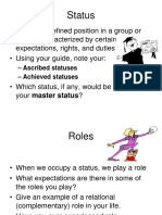 Status and Roles