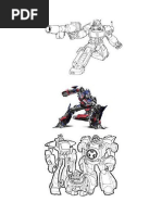 Gambar Mewarnai Robot Pdf