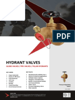 Hydrant Valves: Globe Valves / PRV Valves / Pillar Hydrants