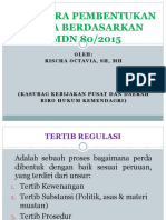 Tata Cara Pembentukan Peraturan Daerah 80 THN 2015