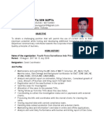 Sudipta Sen Gupta's Resume