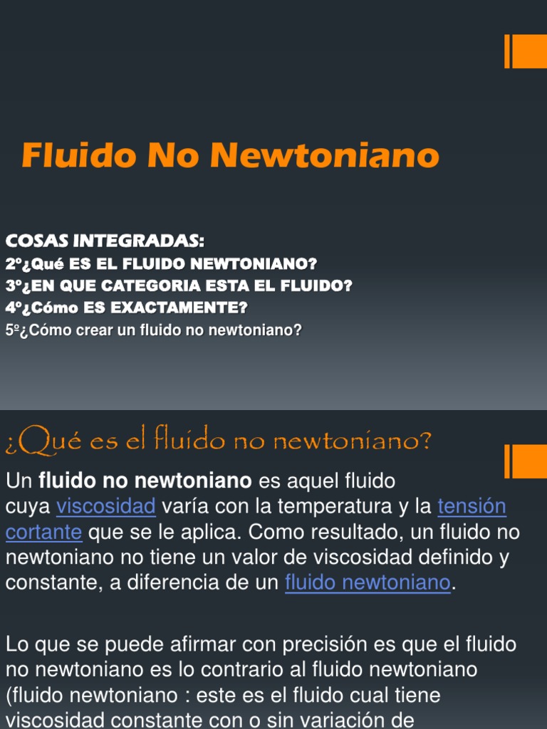 Introducción a los Fluidos No Newtonianos | PDF | Fluido | Líquidos
