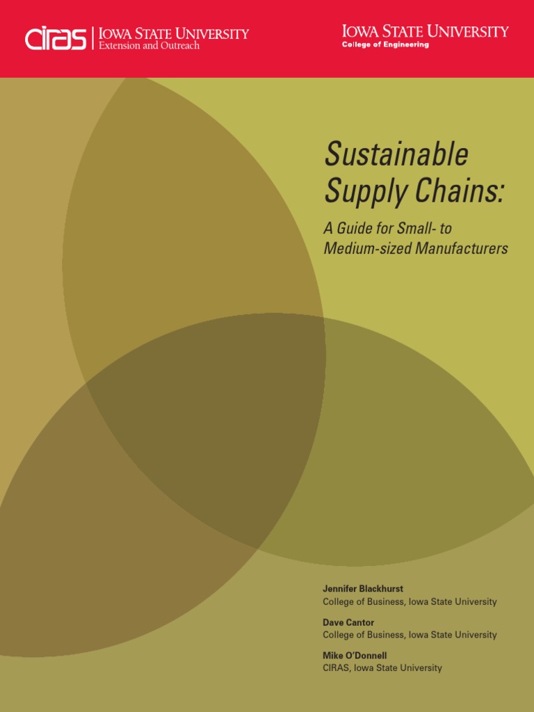 Sustainable Supply Chains PDF | PDF | Sustainability | Supply Chain