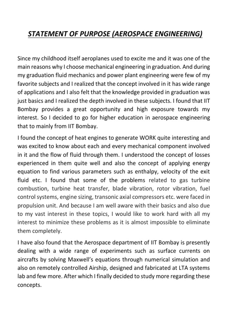 Sop Aerospace Iitbombay | PDF | Turbine | Rotating Machines