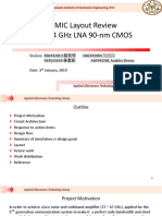 MMIC Layout Review: 57-64 GHz LNA