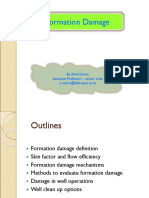 Formation Damage: by Amit Verma Assistant Professor - Senior Scale A.verma@ddn - Upes.ac - in