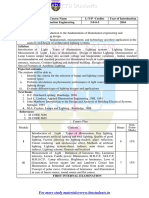 EE366 Illumination Engineering