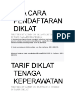 Tata Cara Pendaftaran Diklat