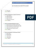 Mcqs of Object Oriented Programming & C++: A. B. C. D