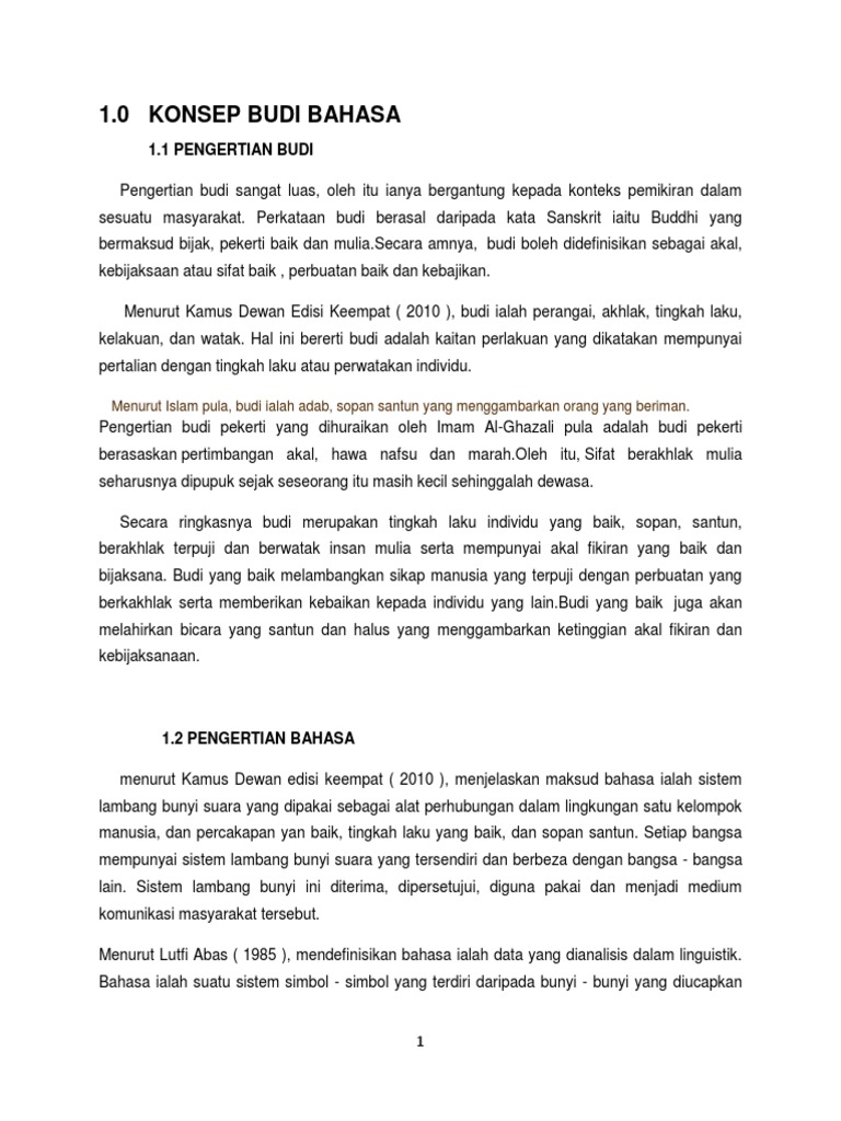 Budi Bahasa Finale Pdf