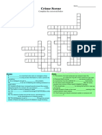 Crime Scene Crossword