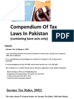 Compendium of Tax Laws in Pakistan: (Containing Bare-Acts Only)