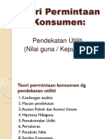 Teori Permintaan Konsumen